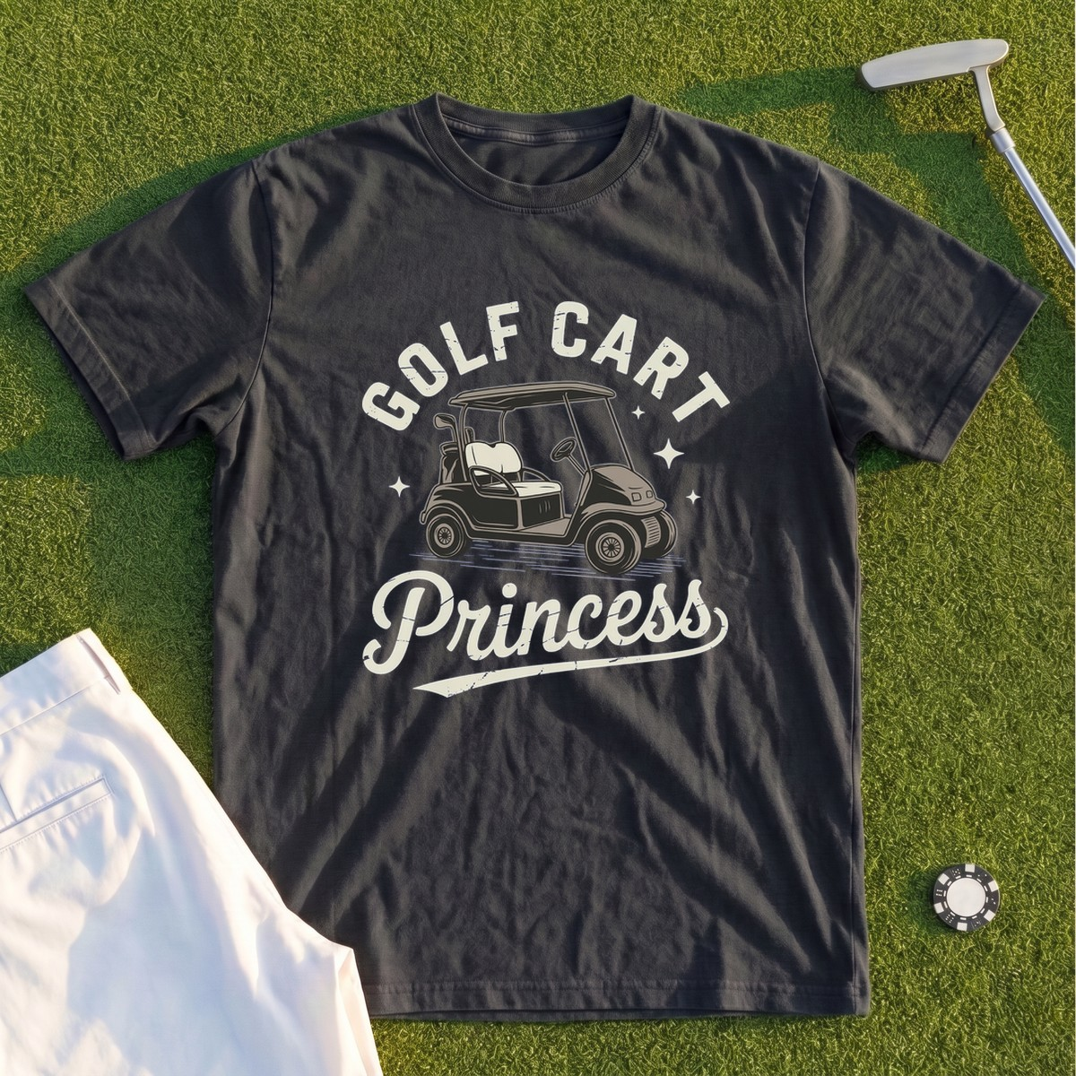 Golf Cart Princess Premium Tee
