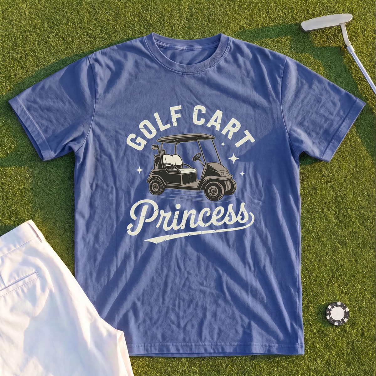 Golf Cart Princess Premium Tee