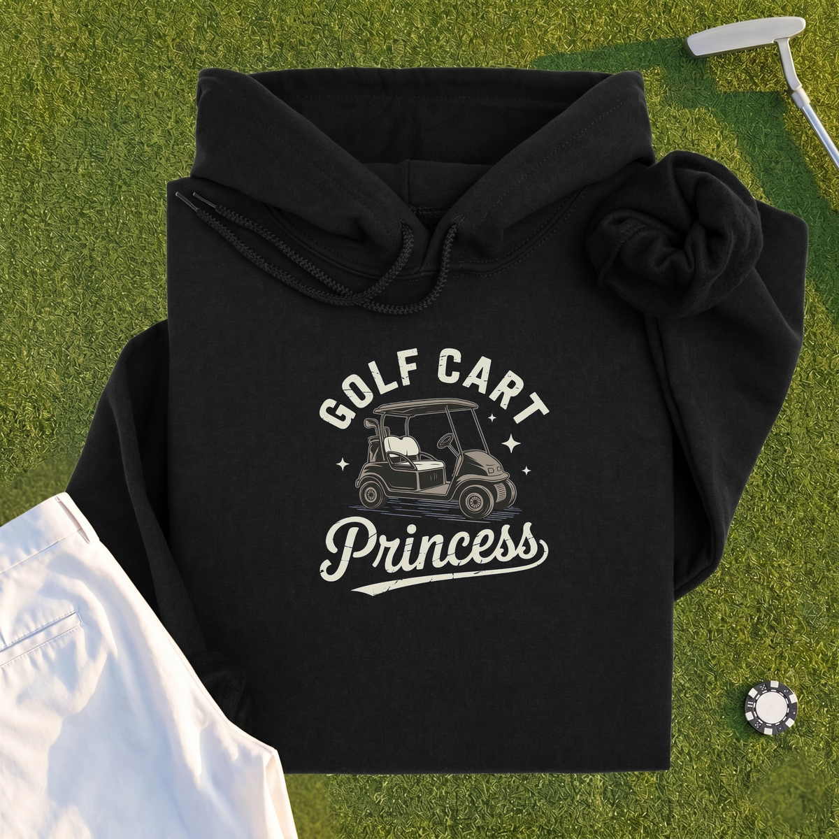 Golf Cart Princess Hoodie