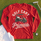 Golf Cart Princess Long Sleeve Tee