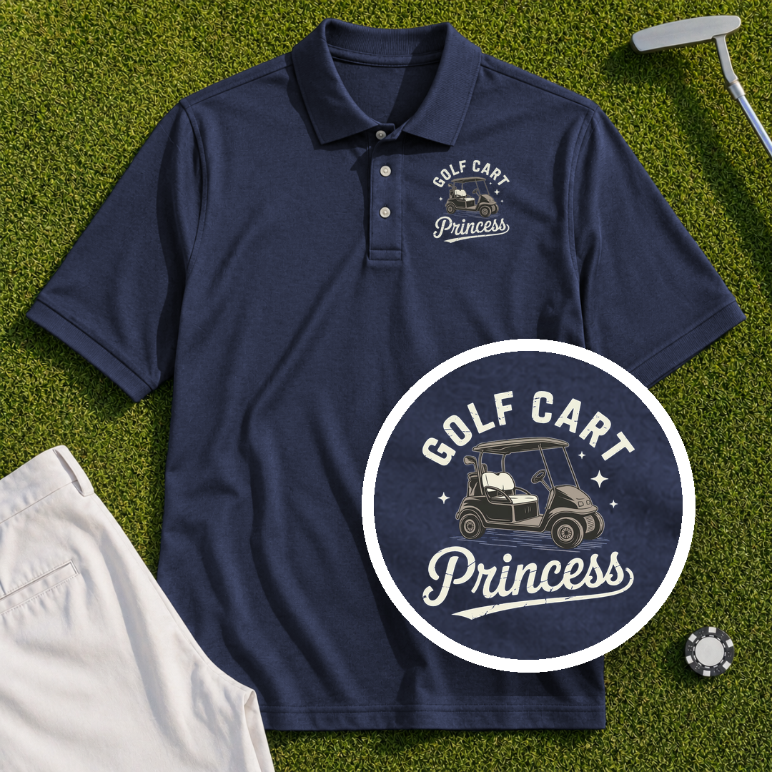 Golf Cart Princess Performance Polo