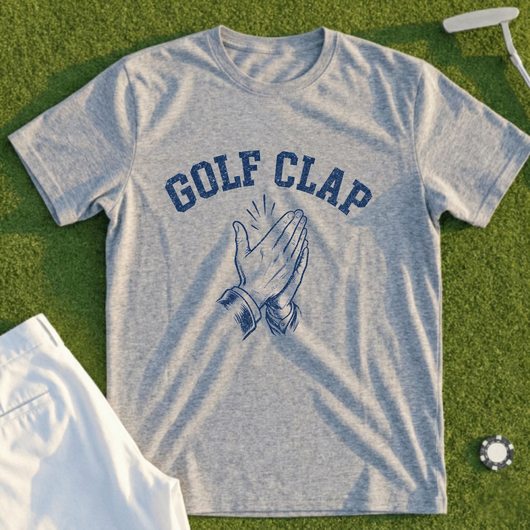 Golf Clap, Solid Block Letters Tee