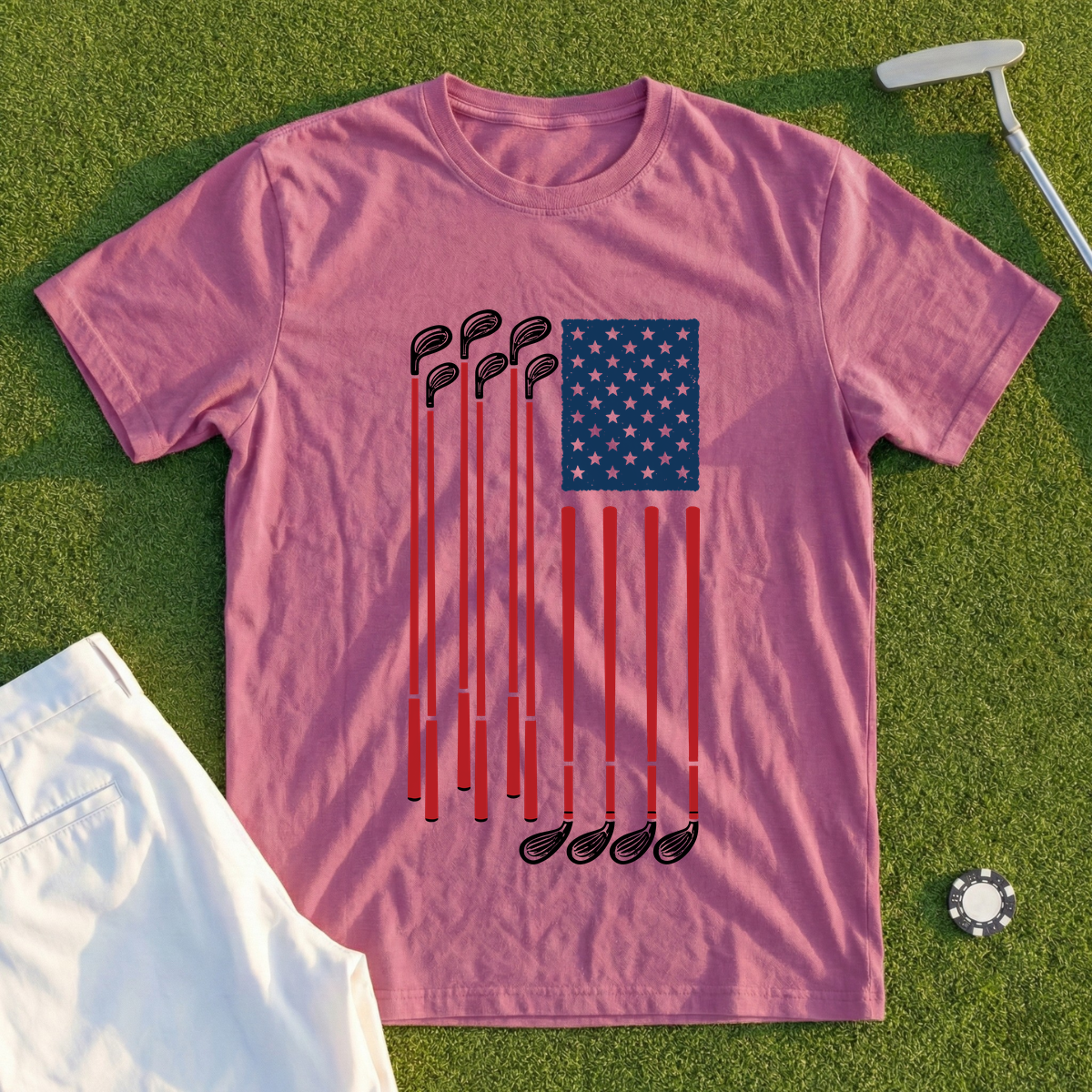 Golf Club Stars Flag Tee