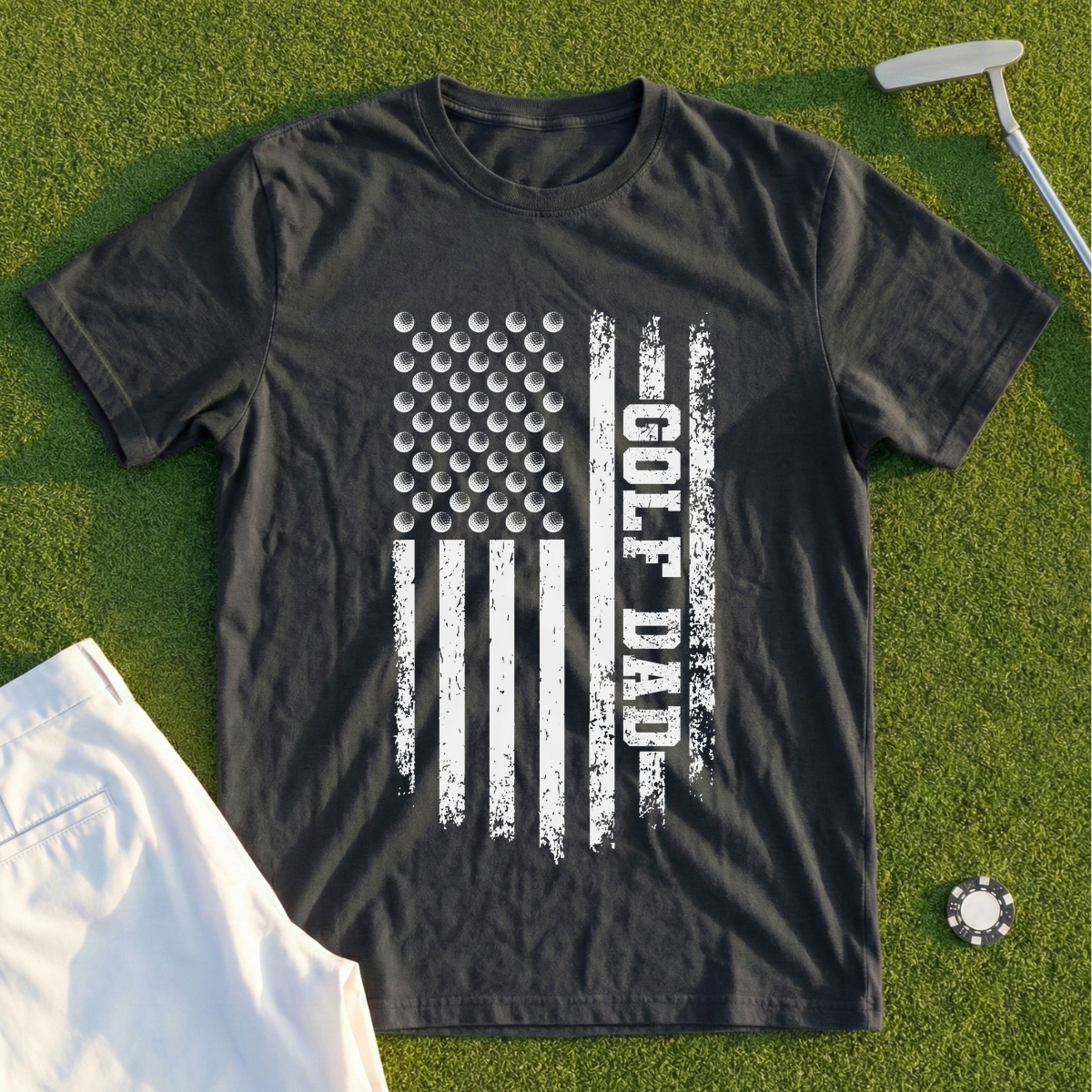 Golf Dad Flag Tee
