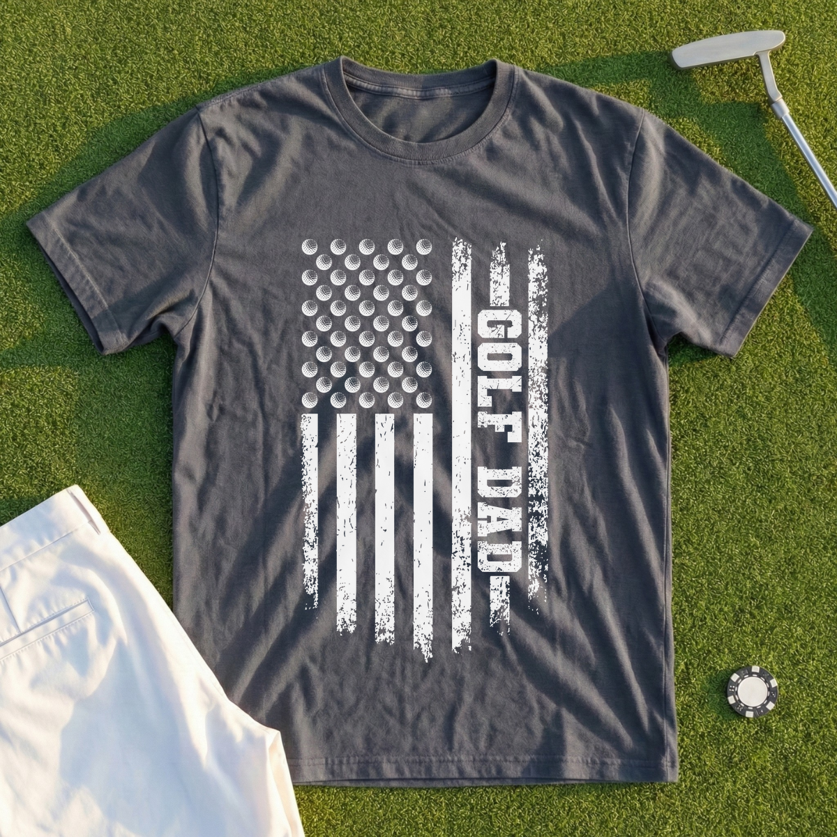 Golf Dad Flag Tee