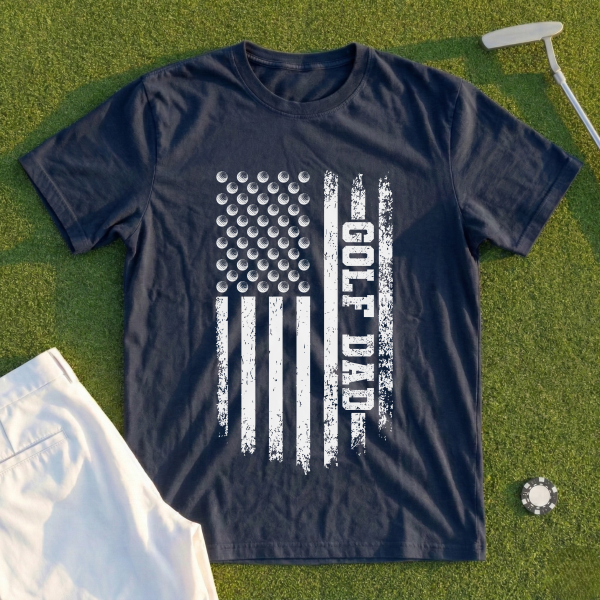 Golf Dad Flag Tee