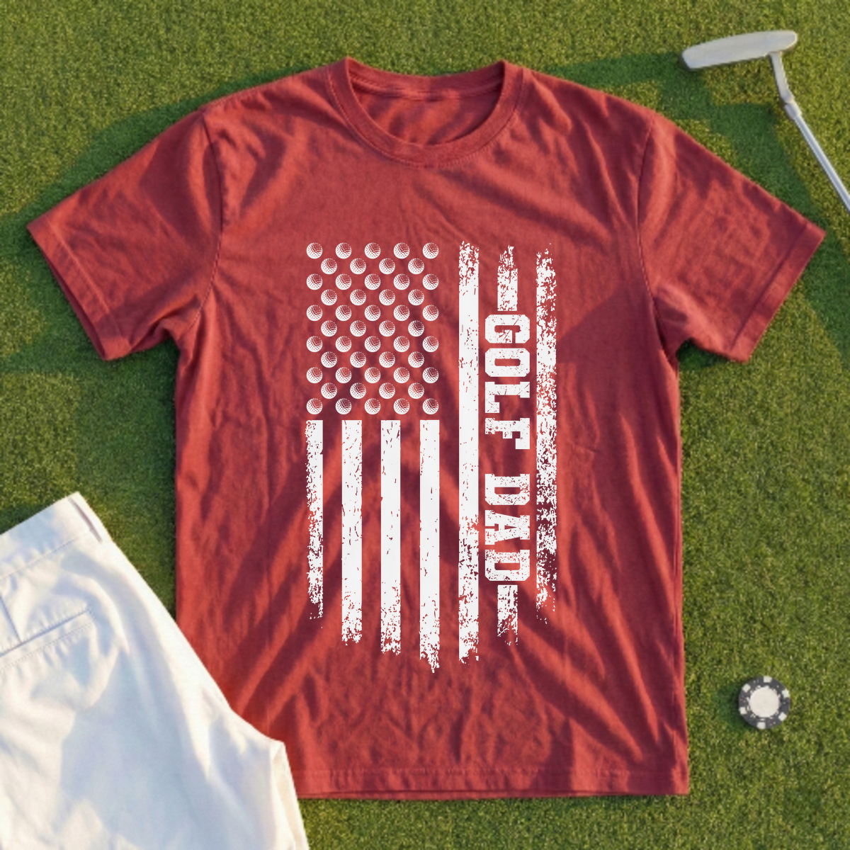 Golf Dad Flag Tee