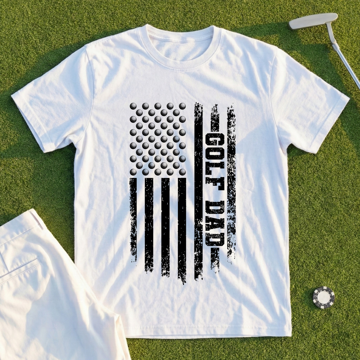 Golf Dad Flag Tee