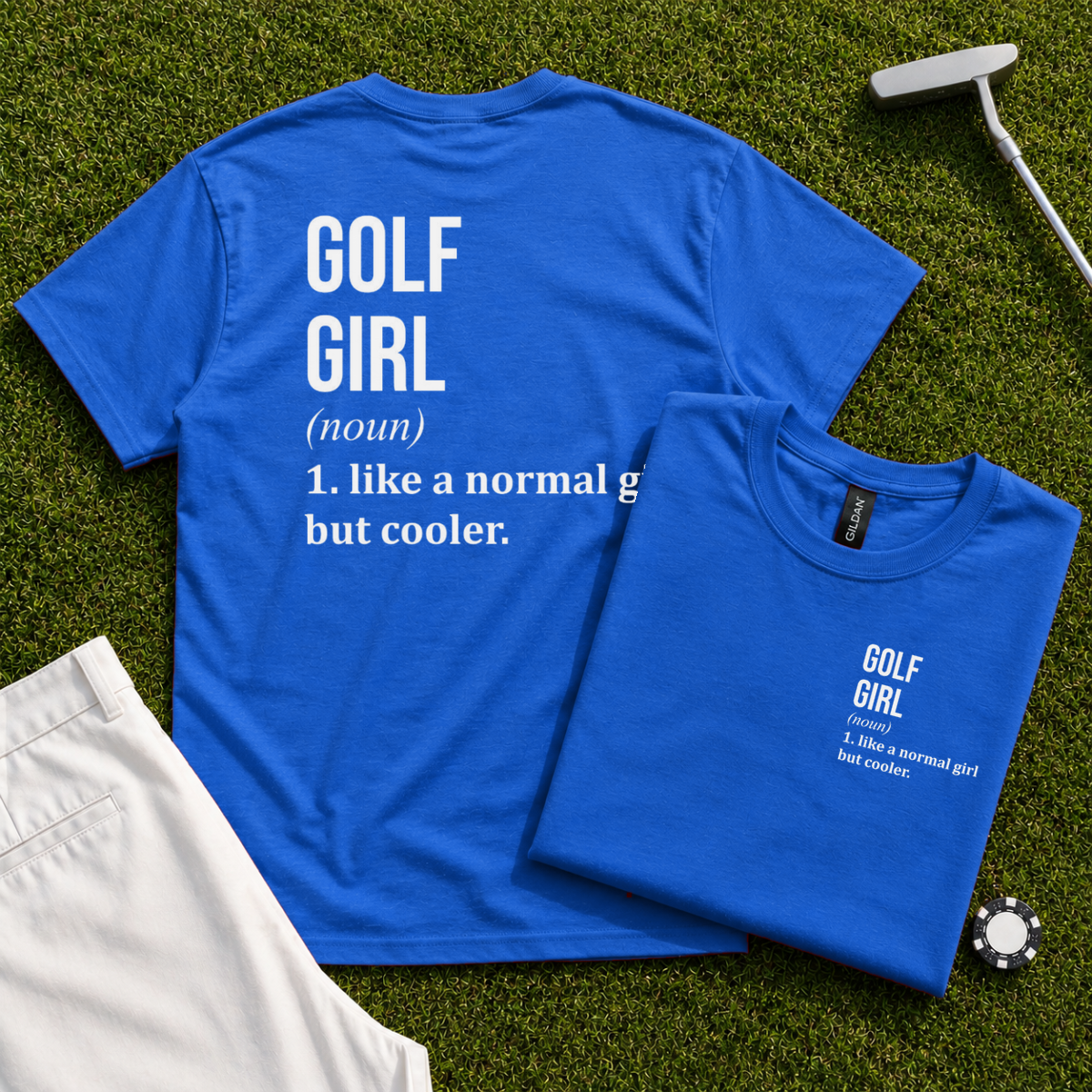 Golf Girl Back Print Tee