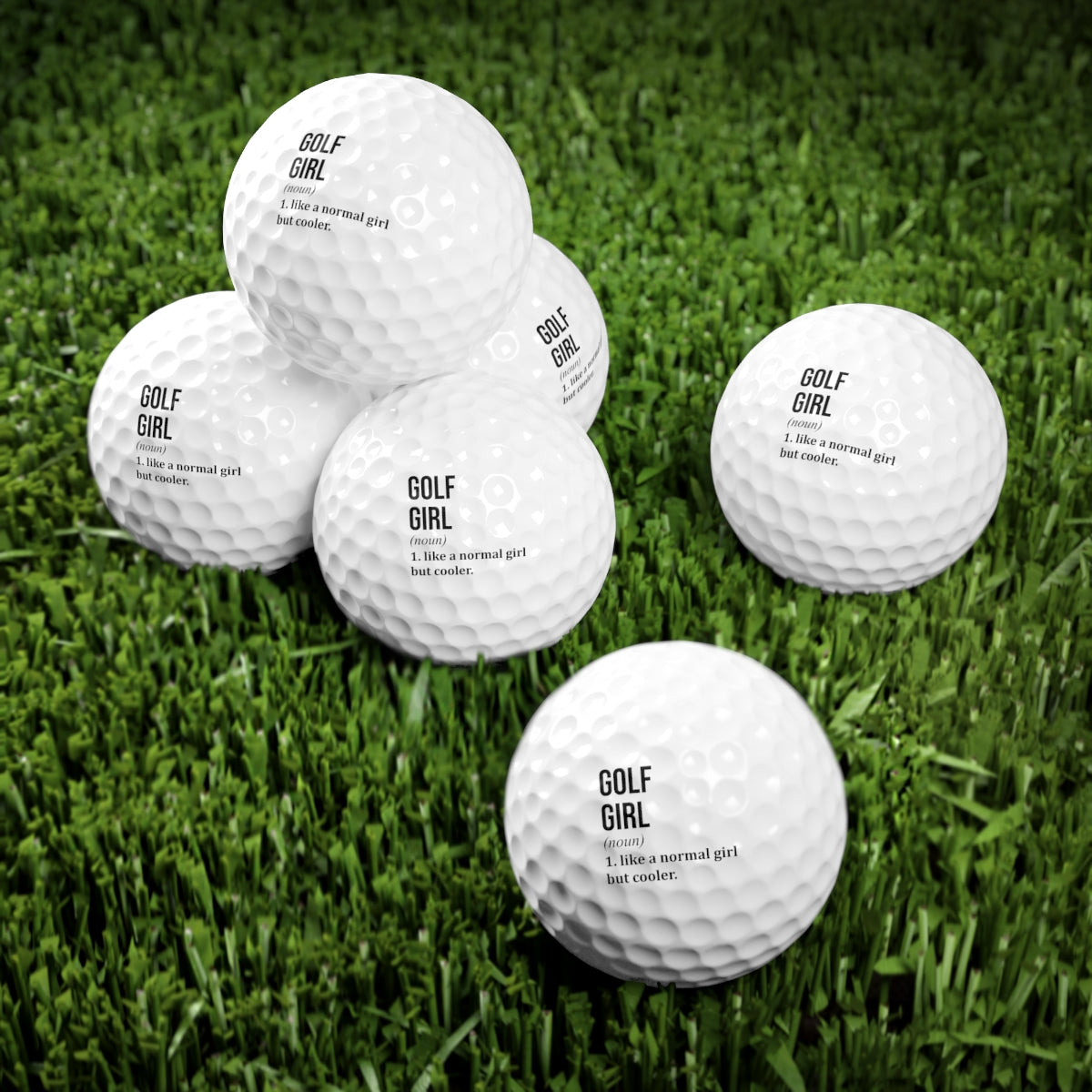 Golf Girl Golf Balls