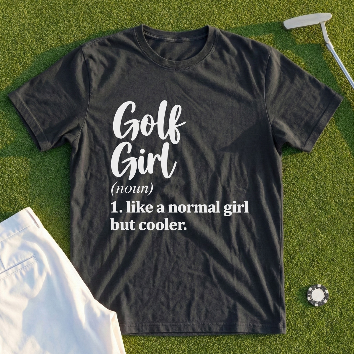 Golf Girl Script Tee