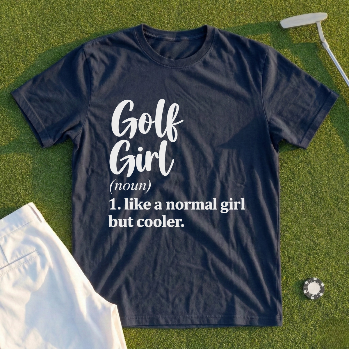 Golf Girl Script Tee