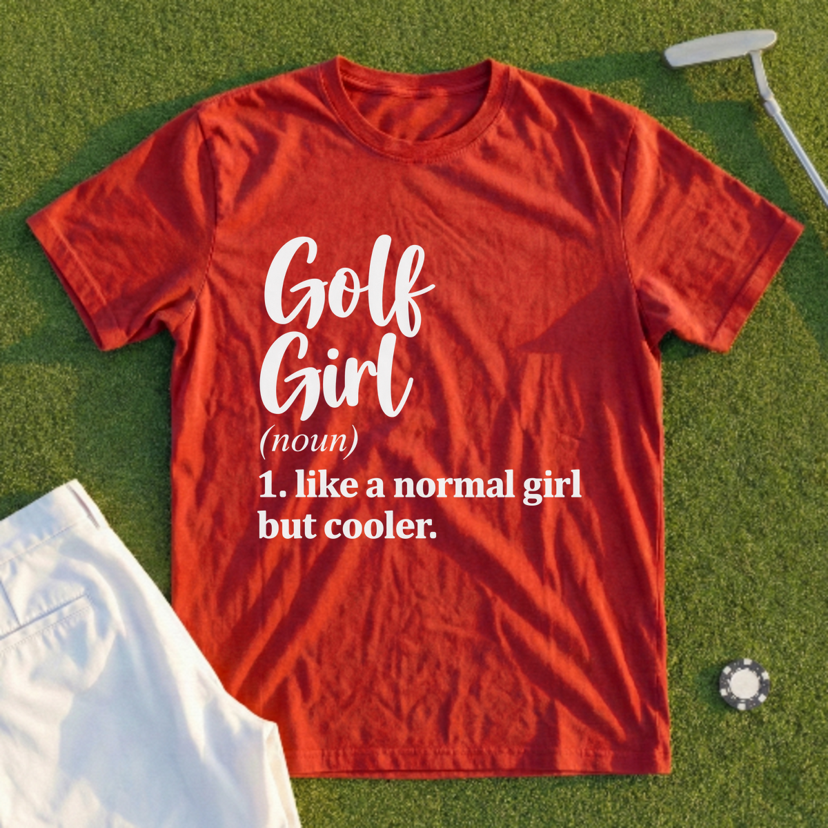 Golf Girl Script Tee