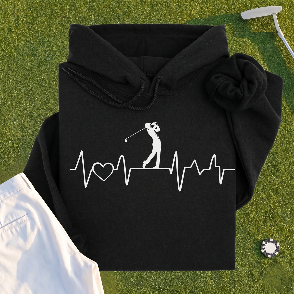 Golf Heartbeat Line Hoodie