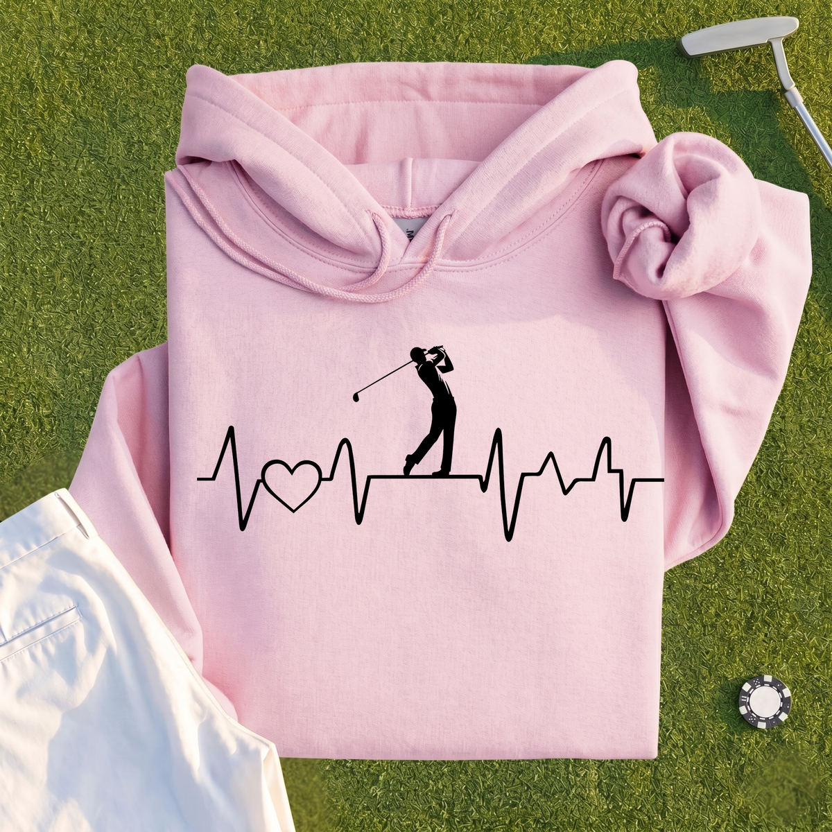 Golf Heartbeat Line Hoodie