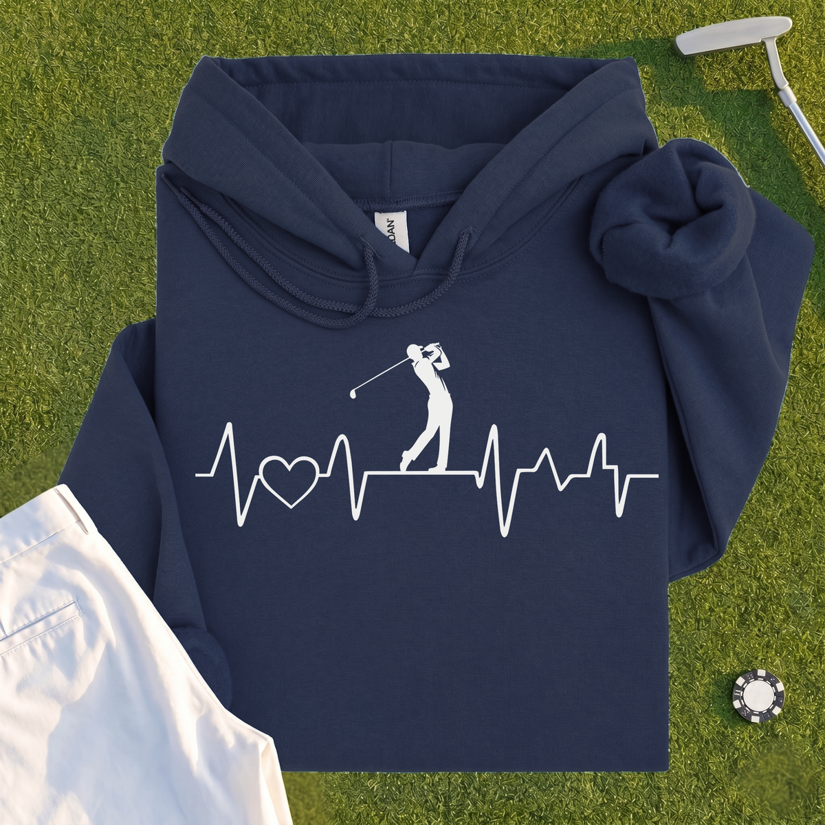 Golf Heartbeat Line Hoodie