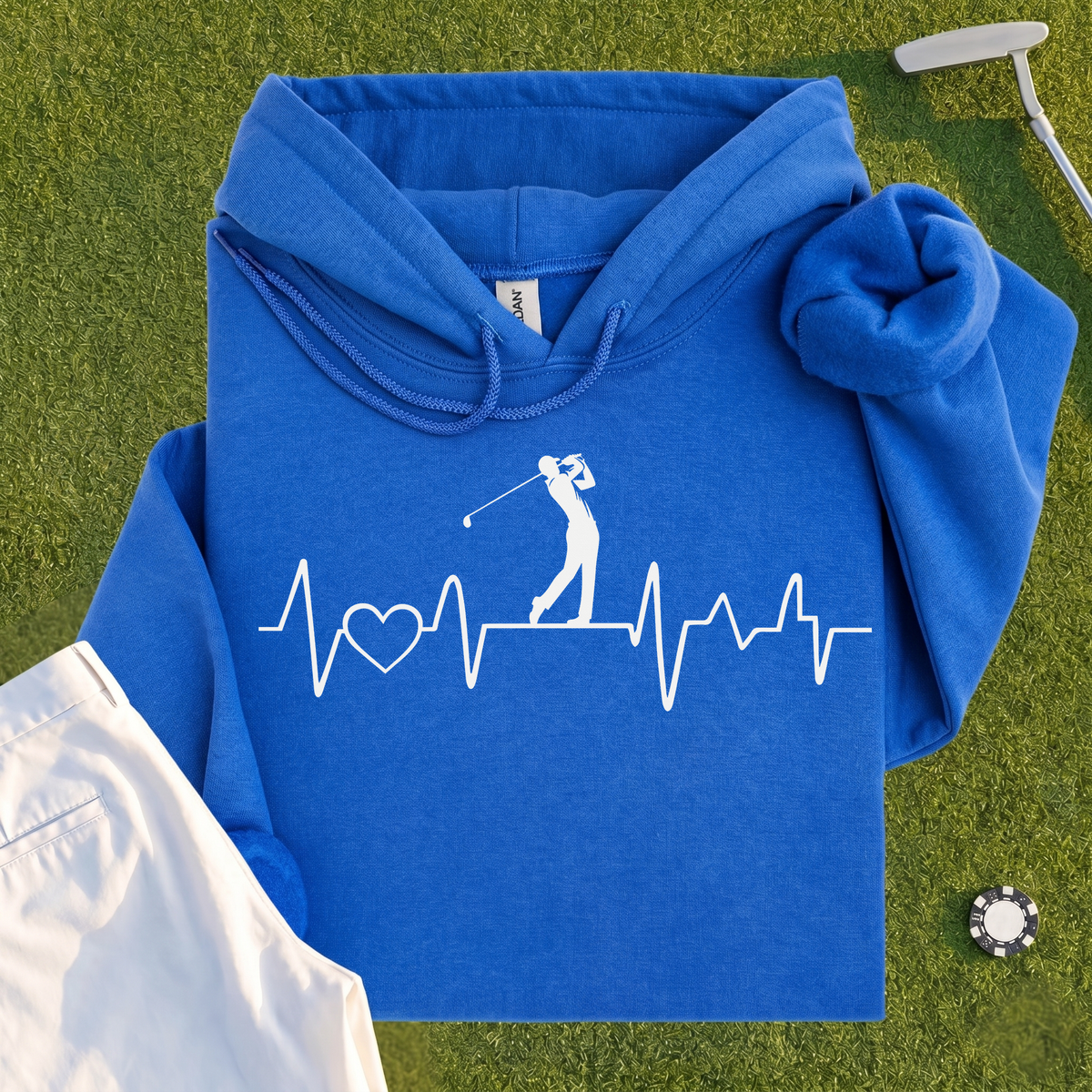 Golf Heartbeat Line Hoodie