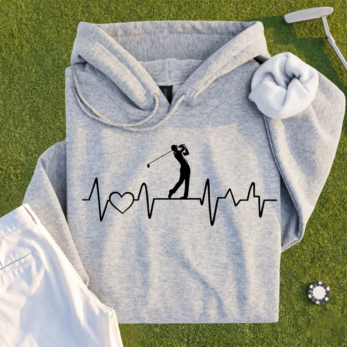 Golf Heartbeat Line Hoodie