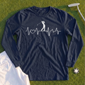 Golf Heartbeat Line Long Sleeve Tee