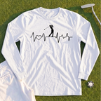 Golf Heartbeat Line Long Sleeve Tee