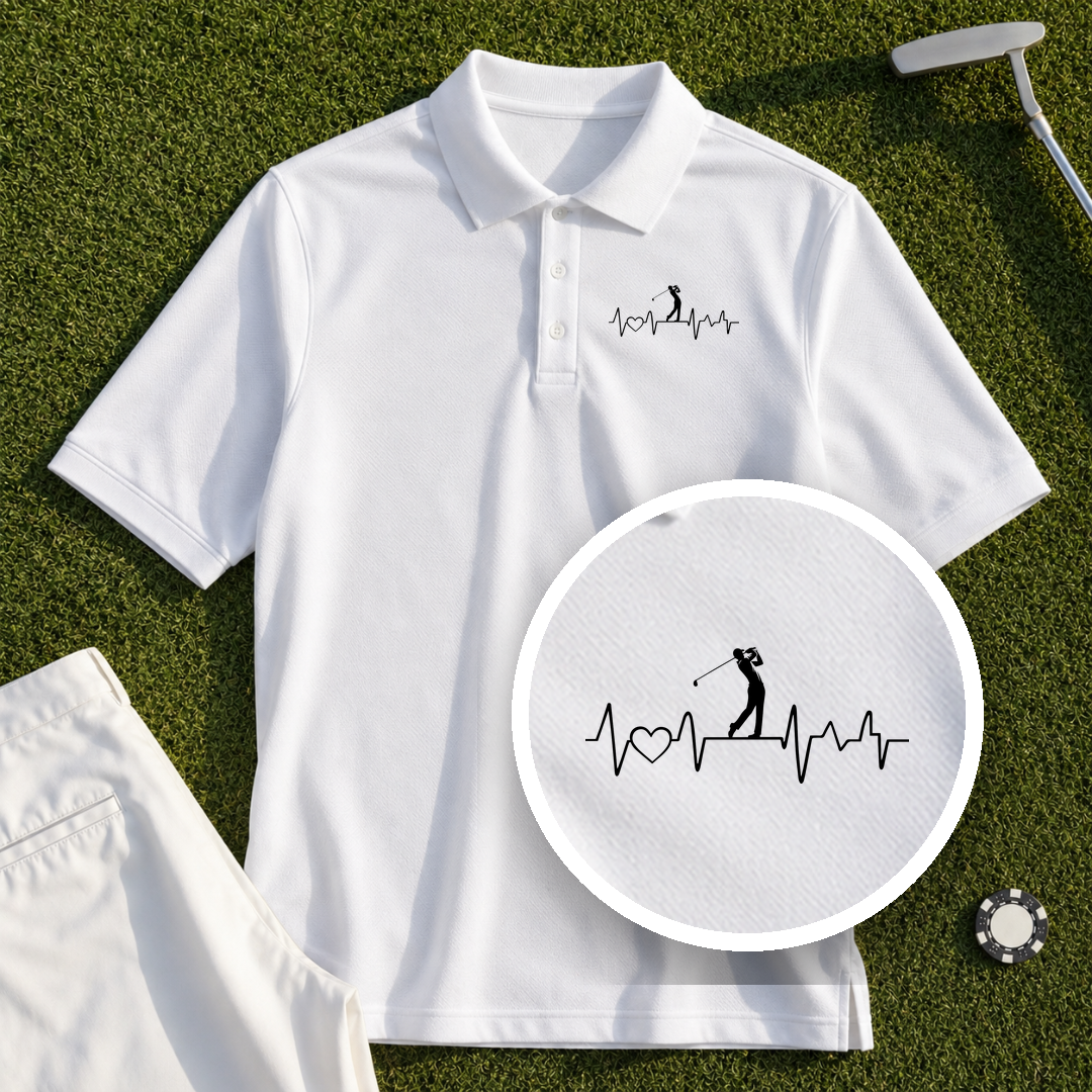 Golf Heartbeat Line Performance Polo