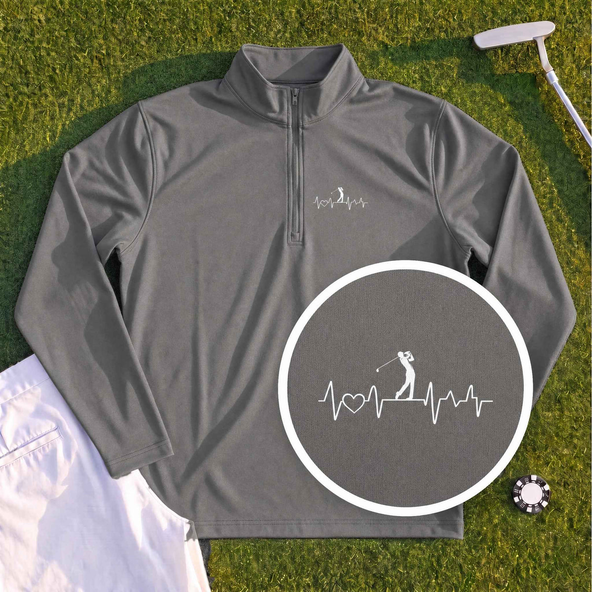 Golf Heartbeat Line Quarter Zip