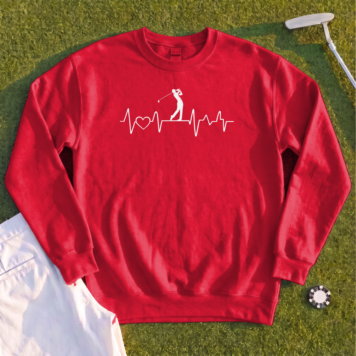 Golf Heartbeat Line Sweatshirt