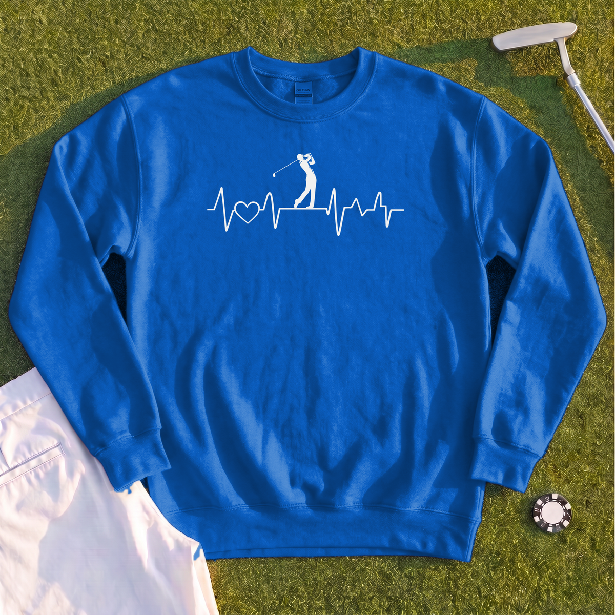 Golf Heartbeat Line Sweatshirt