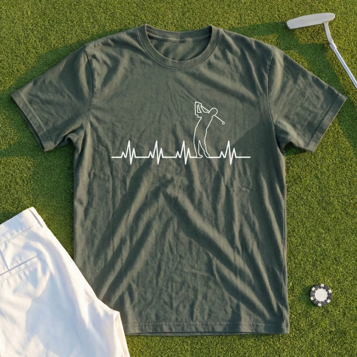 Golf Heartbeat Tee