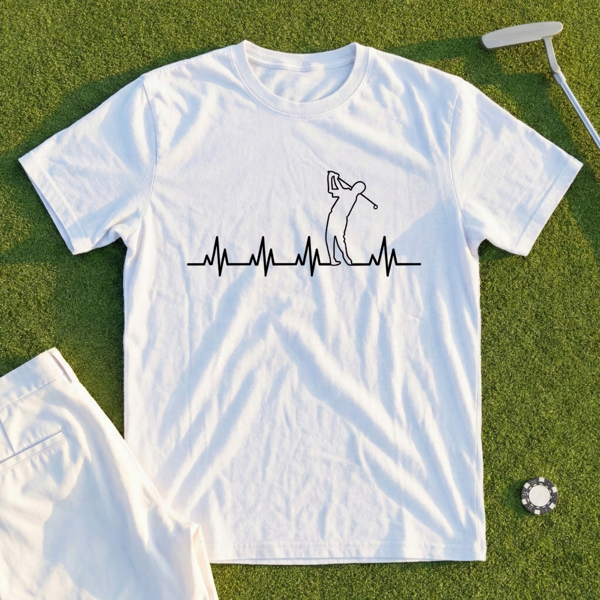 Golf Heartbeat Tee