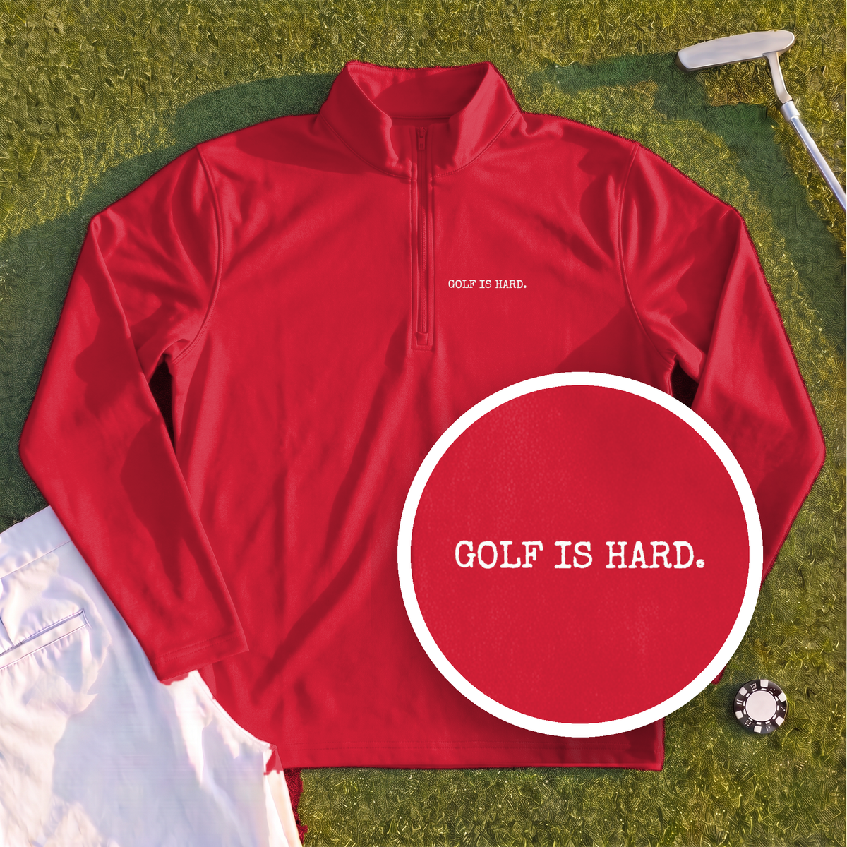 Golf Is Hard Quarter Zip