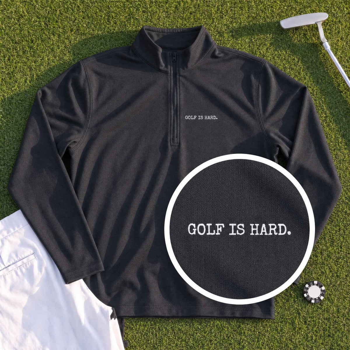 Golf Is Hard Quarter Zip