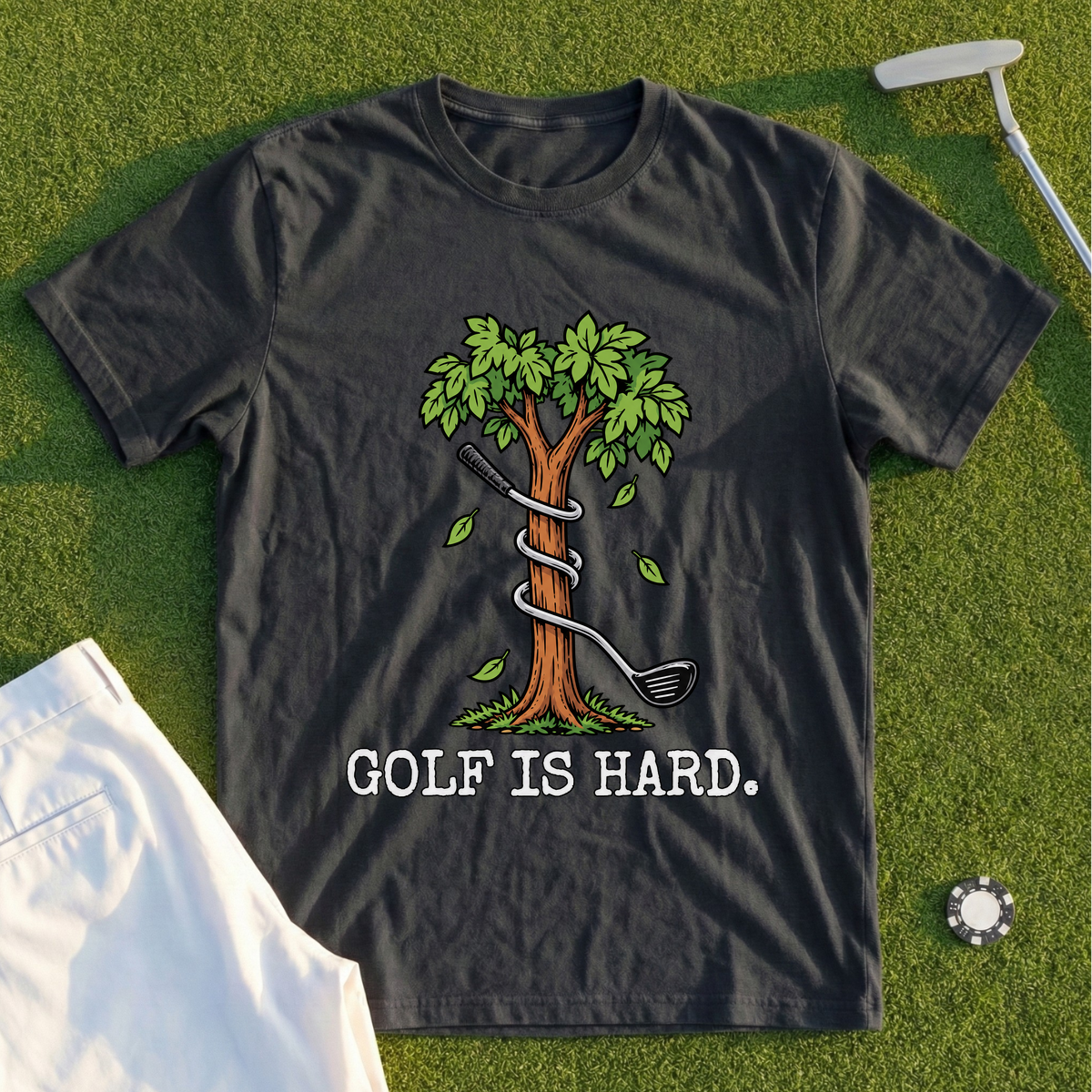 Golf Is Hard Tree Tee
