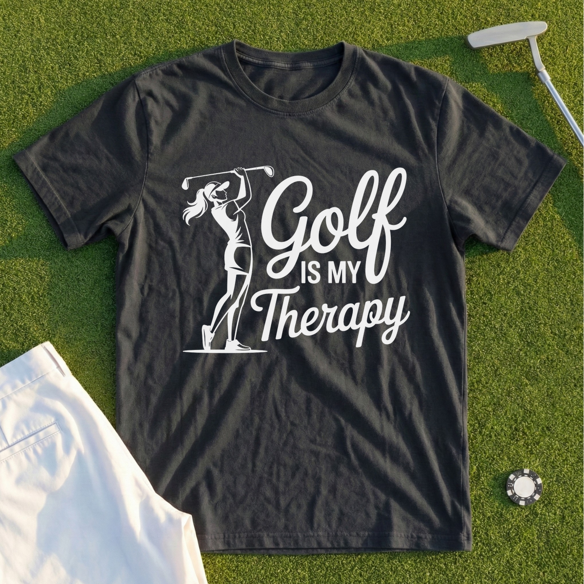Golf Is My Therapy Tee