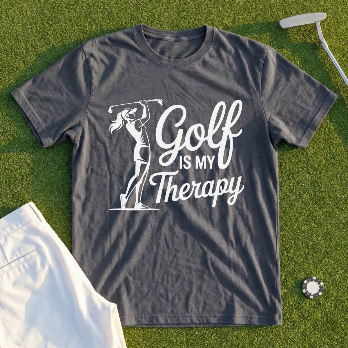 Golf Is My Therapy Tee