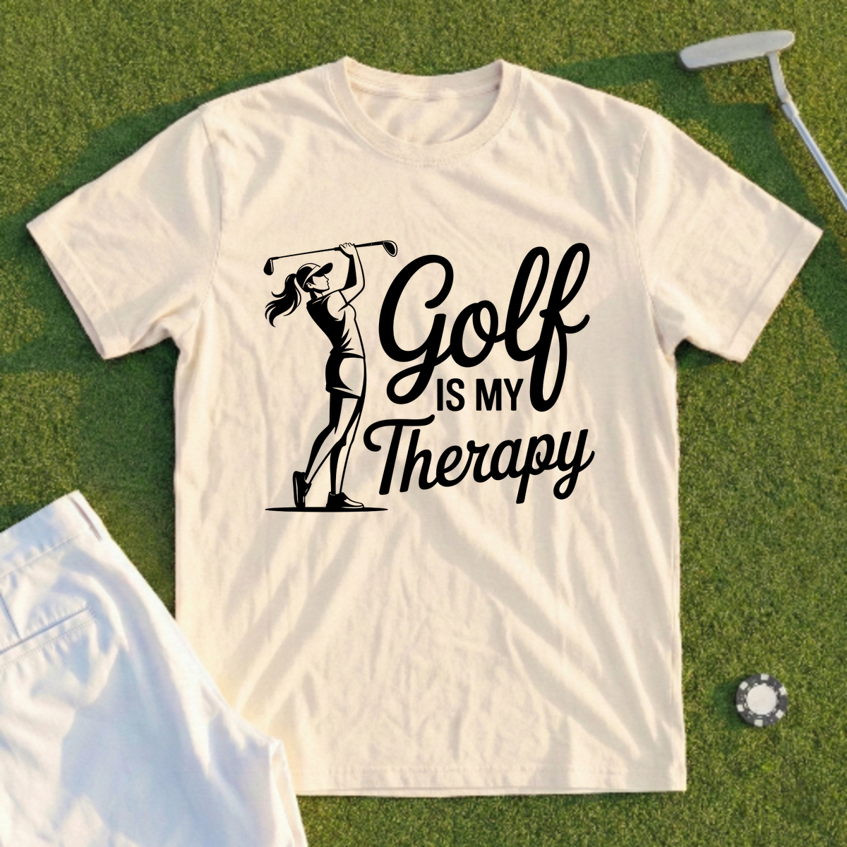 Golf Is My Therapy Tee