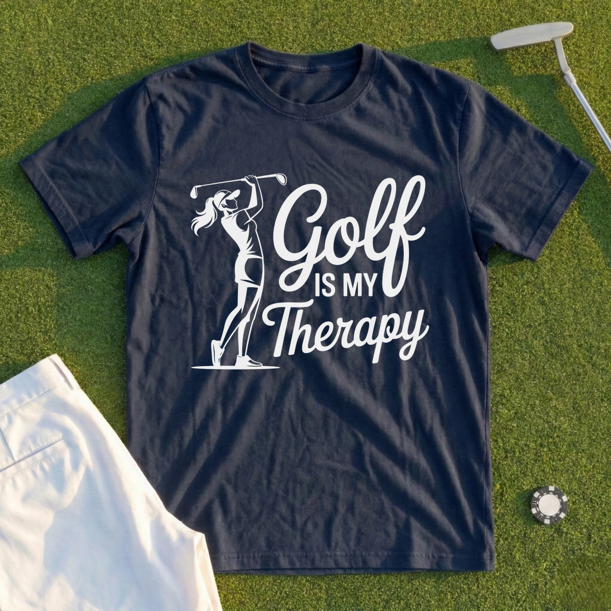 Golf Is My Therapy Tee