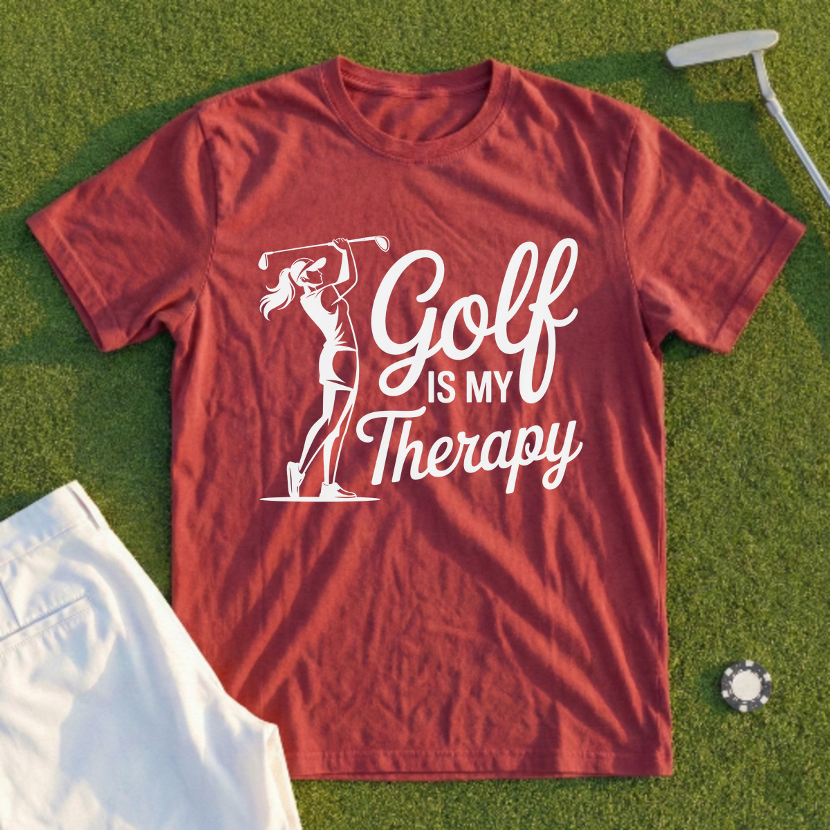 Golf Is My Therapy Tee