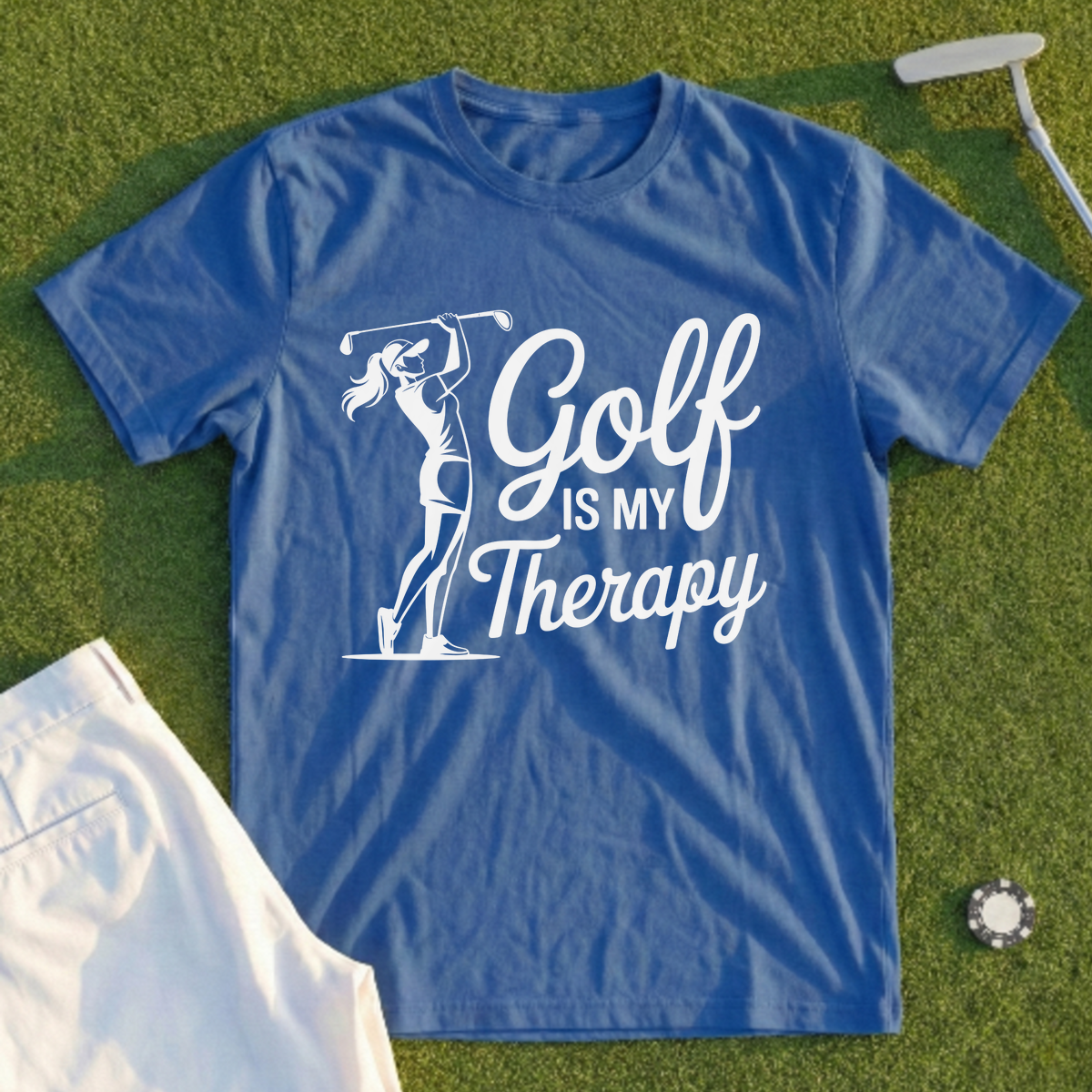 Golf Is My Therapy Tee