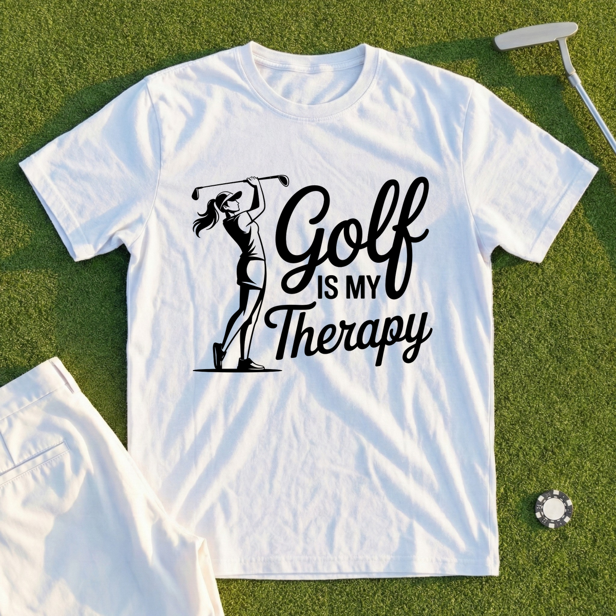 Golf Is My Therapy Tee