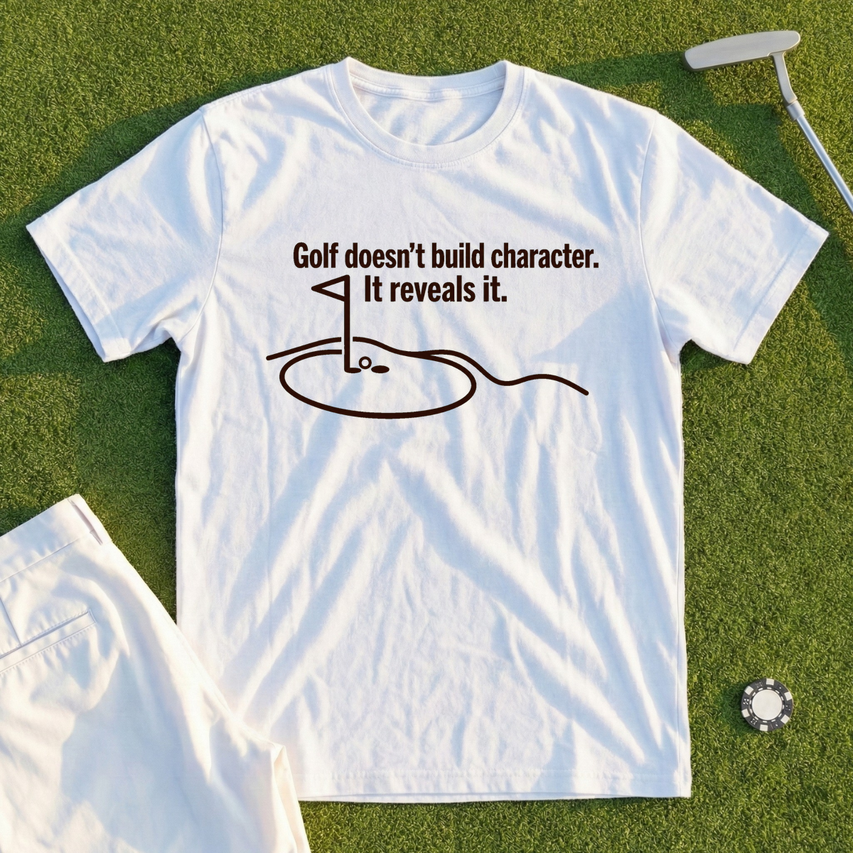 Golf Reveals Character Tee