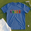 Golf Swing Bears Christmas Lights Tee