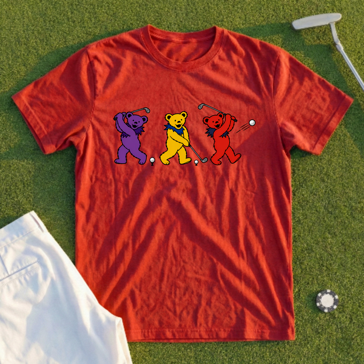 Golf Swing Bears Encore Tee