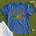 Golf Swing Bears Folk Art Tee