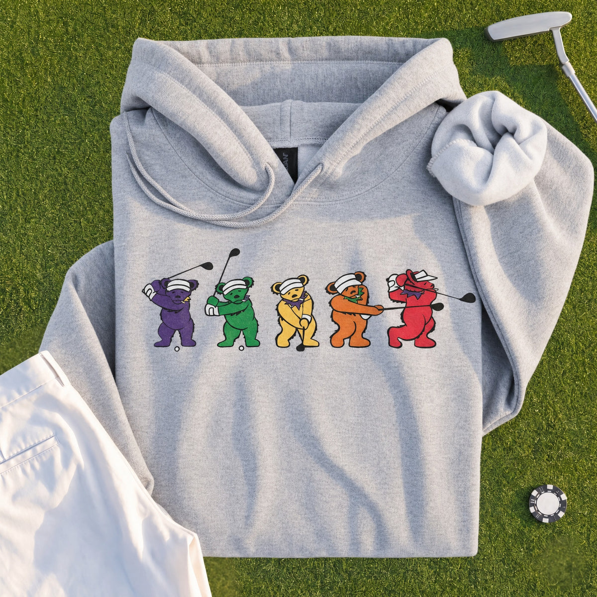 Golf Swing Bears Hoodie