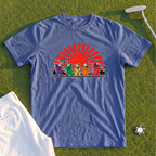 Golf Swing Bears Red Sun Premium Tee