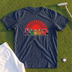 Golf Swing Bears Red Sun Premium Tee