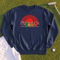 Golf Swing Bears Red Sun Sweatshirt