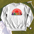 Golf Swing Bears Red Sun Sweatshirt