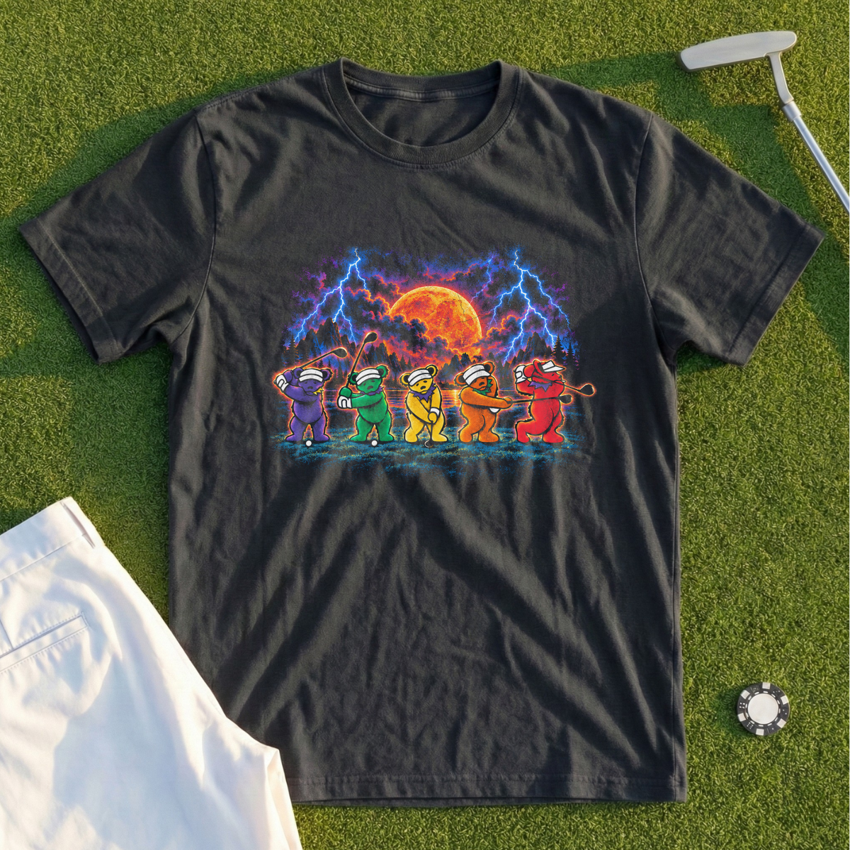 Golf Swing Bears Rock Tour Tee